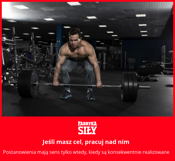Jeśli masz cel, pracuj nad nim - motywacja do treningu - Fabryka Siły