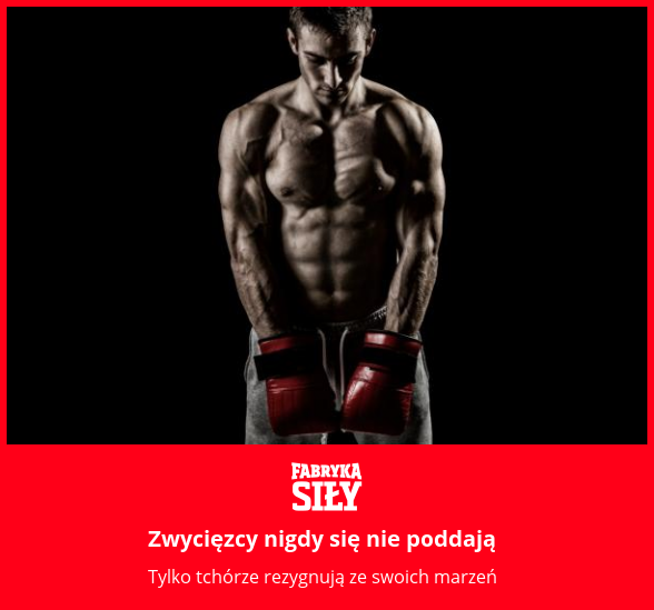 Zwycięzcy nigdy się nie poddają - motywacja do treningu - Fabryka Siły
