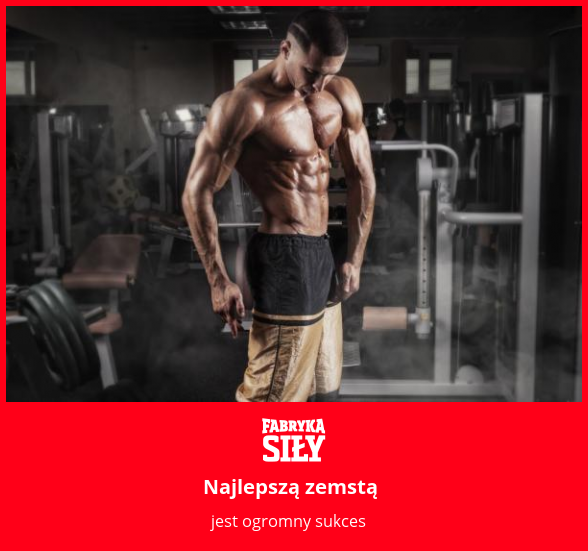 Najlepszą zemstą - motywacja do treningu - Fabryka Siły