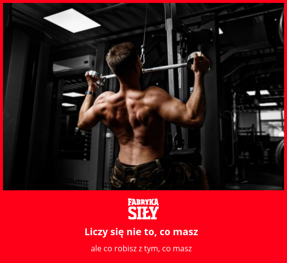 Liczy się nie to, co masz - motywacja do treningu - Fabryka Siły