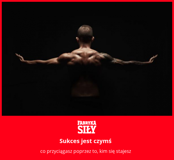 Sukces jest czymś - motywacja do treningu - Fabryka Siły