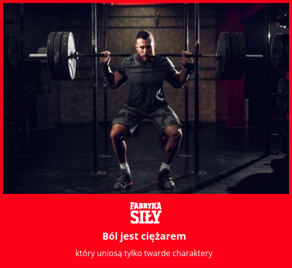 Ból jest ciężarem - motywacja do treningu - Fabryka Siły