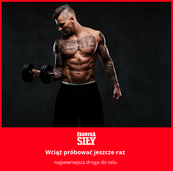 Wciąż próbować jeszcze raz - motywacja do treningu - Fabryka Siły