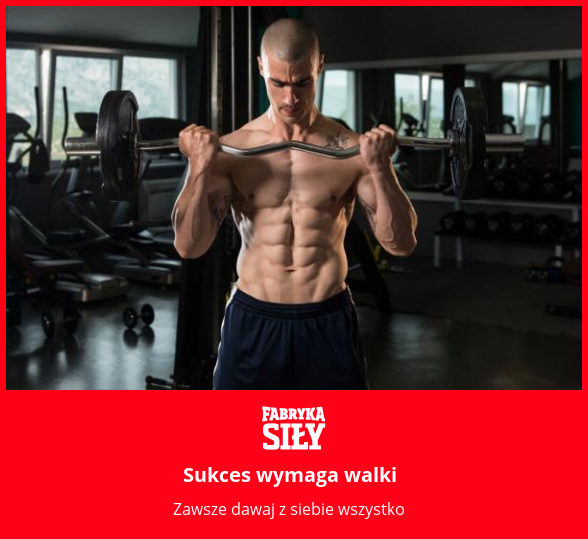 Sukces wymaga walki - motywacja do treningu - Fabryka Siły