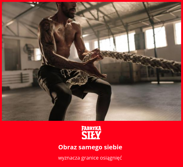 Obraz samego siebie - motywacja do treningu - Fabryka Siły