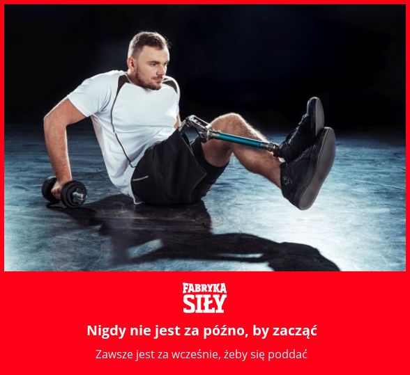 Nigdy nie jest za późno, by zacząć - motywacja do treningu - Fabryka Siły
