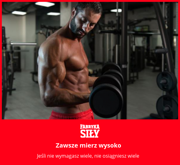 Zawsze mierz wysoko - motywacja do treningu - Fabryka Siły