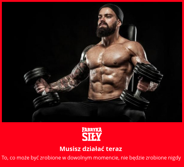 Musisz działać teraz - motywacja do treningu - Fabryka Siły