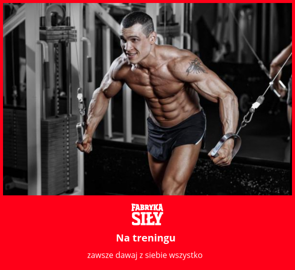 Na treningu - motywacja do treningu - Fabryka Siły