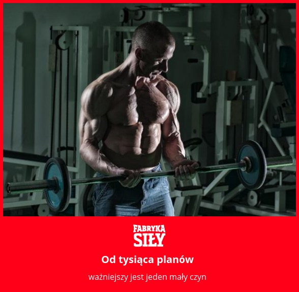 Od tysiąca planów - motywacja do treningu - Fabryka Siły