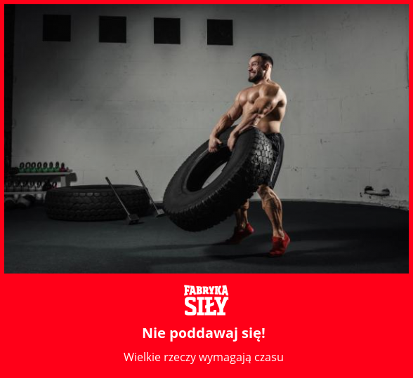 Nie poddawaj się! - motywacja do treningu - Fabryka Siły