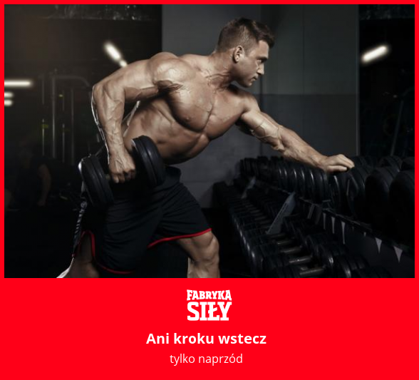 Ani kroku wstecz - motywacja do treningu - Fabryka Siły