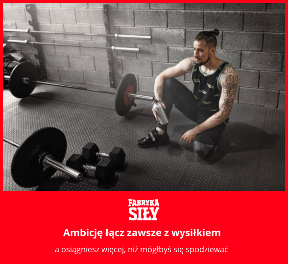 Ambicję łącz zawsze z wysiłkiem - motywacja do treningu - Fabryka Siły