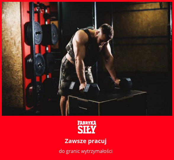 Zawsze pracuj - motywacja do treningu - Fabryka Siły