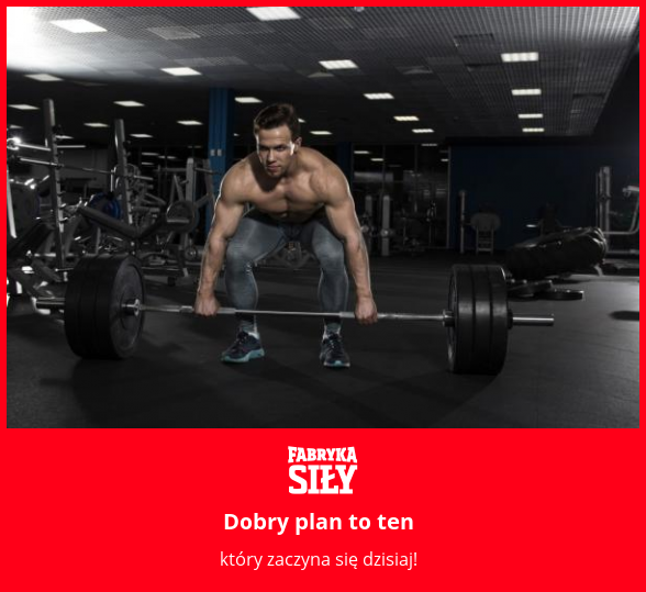 Dobry plan to ten - motywacja do treningu - Fabryka Siły