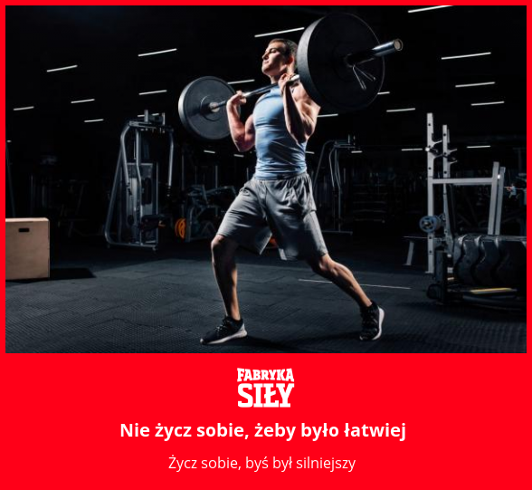 Nie życz sobie, żeby było łatwiej - motywacja do treningu - Fabryka Siły