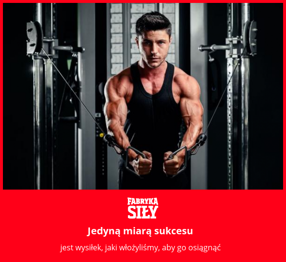 Jedyną miarą sukcesu - motywacja do treningu - Fabryka Siły