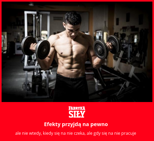 Efekty przyjdą na pewno - motywacja do treningu - Fabryka Siły