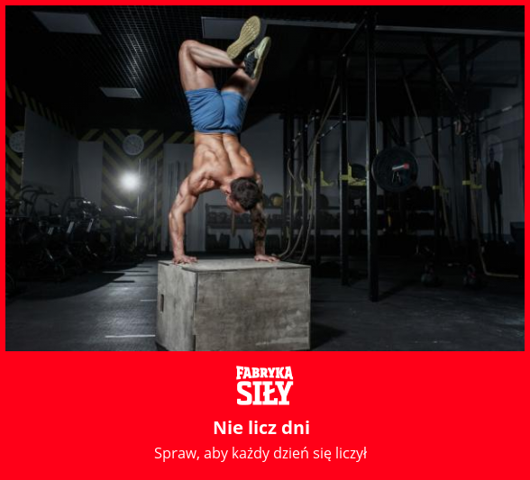 Nie licz dni - motywacja do treningu - Fabryka Siły