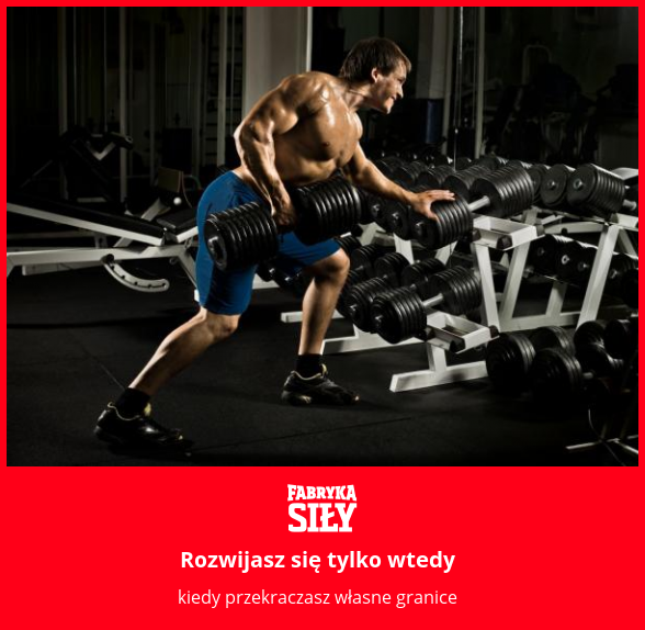 Rozwijasz się tylko wtedy - motywacja do treningu - Fabryka Siły