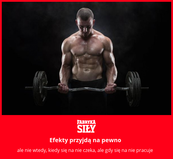 Efekty przyjdą na pewno - motywacja do treningu - Fabryka Siły