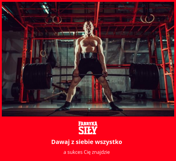 Dawaj z siebie wszystko - motywacja do treningu - Fabryka Siły
