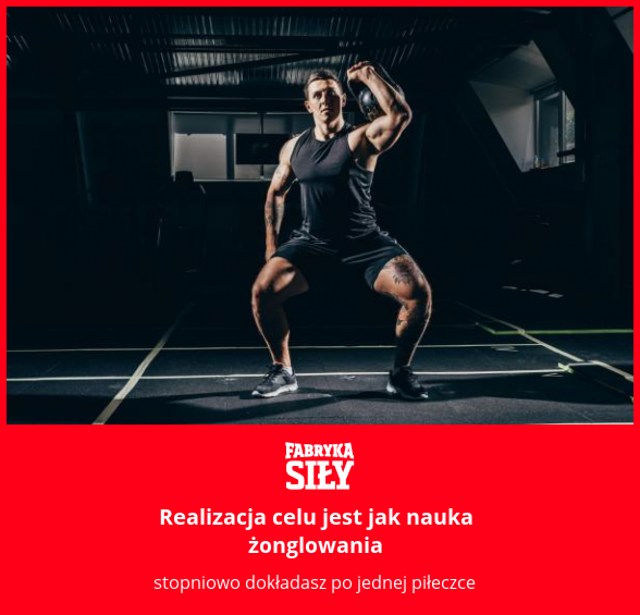 Realizacja celu jest jak nauka żonglowania - motywacja do treningu - Fabryka Siły