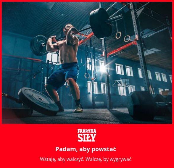 Padam, aby powstać - motywacja do treningu - Fabryka Siły
