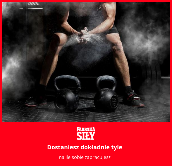 Dostaniesz dokładnie tyle - motywacja do treningu - Fabryka Siły