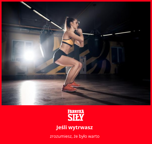 Jeśli wytrwasz - motywacja do treningu - Fabryka Siły