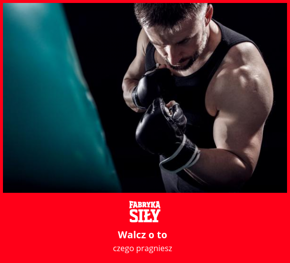 Walcz o to - motywacja do treningu - Fabryka Siły
