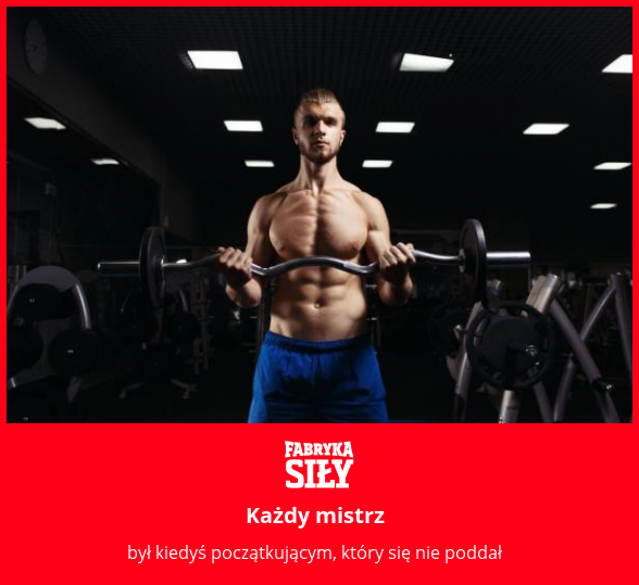 Każdy mistrz - motywacja do treningu - Fabryka Siły
