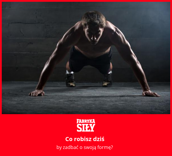 Co robisz dziś - motywacja do treningu - Fabryka Siły