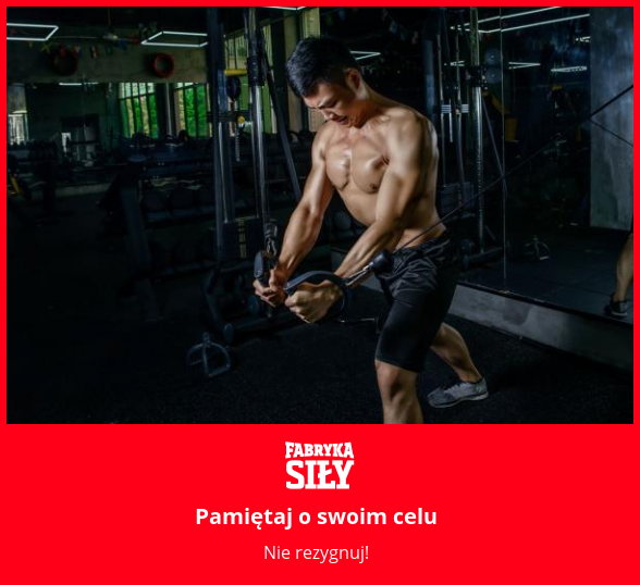 Pamiętaj o swoim celu - motywacja do treningu - Fabryka Siły
