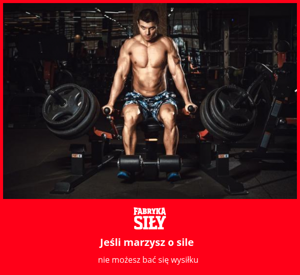 Jeśli marzysz o sile - motywacja do treningu - Fabryka Siły