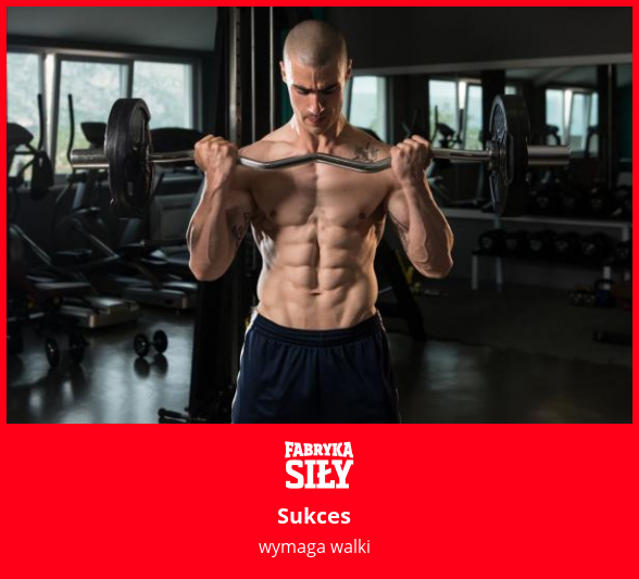 Sukces - motywacja do treningu - Fabryka Siły
