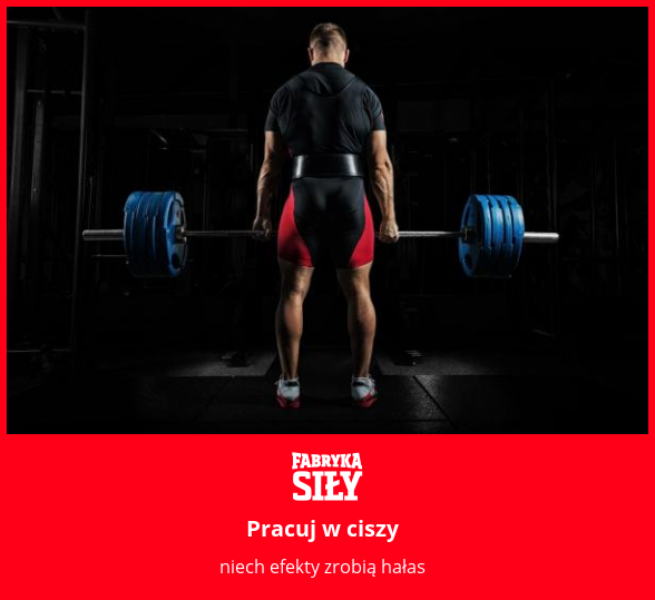 Pracuj w ciszy - motywacja do treningu - Fabryka Siły