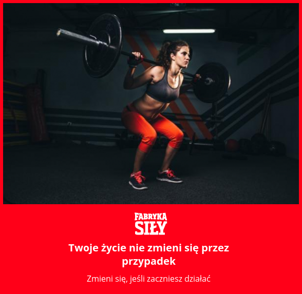 Twoje życie nie zmieni się przez przypadek - motywacja do treningu - Fabryka Siły