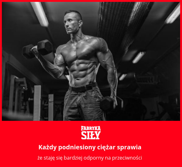 Każdy podniesiony ciężar sprawia - motywacja do treningu - Fabryka Siły