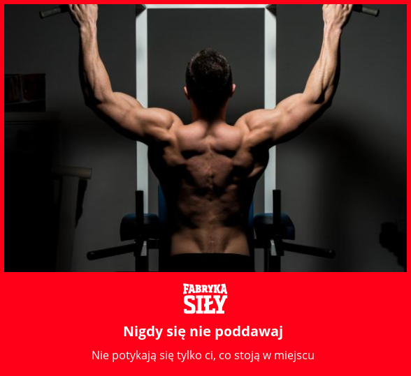 Nigdy się nie poddawaj - motywacja do treningu - Fabryka Siły