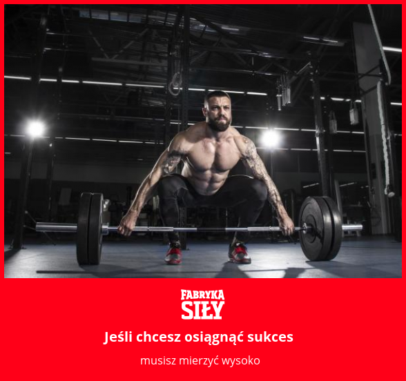 Jeśli chcesz osiągnąć sukces - motywacja do treningu - Fabryka Siły
