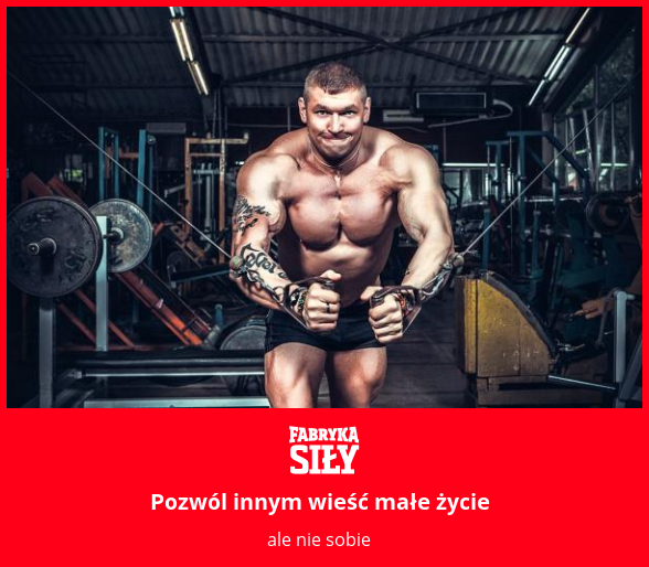 Pozwól innym wieść małe życie - motywacja do treningu - Fabryka Siły