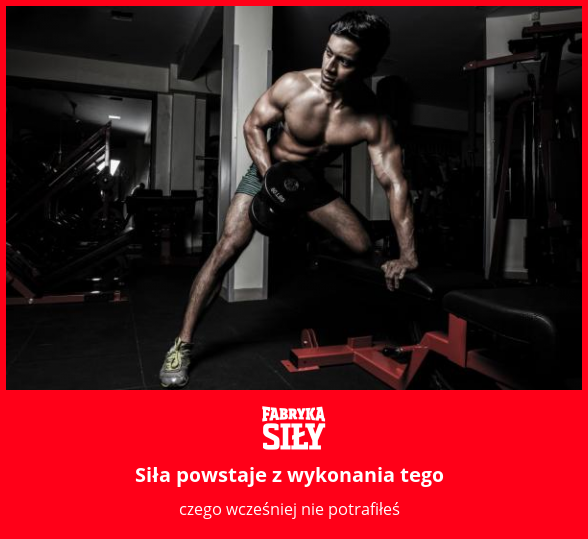Siła powstaje z wykonania tego - motywacja do treningu - Fabryka Siły