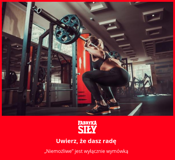 Uwierz, że dasz radę - motywacja do treningu - Fabryka Siły
