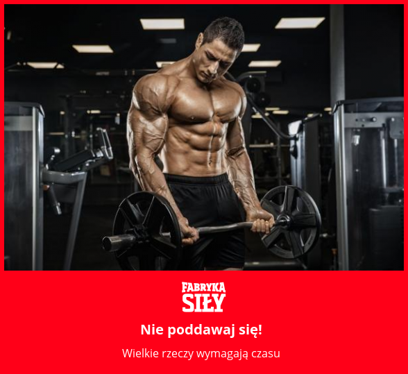 Nie poddawaj się! - motywacja do treningu - Fabryka Siły