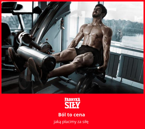 Ból to cena - motywacja do treningu - Fabryka Siły