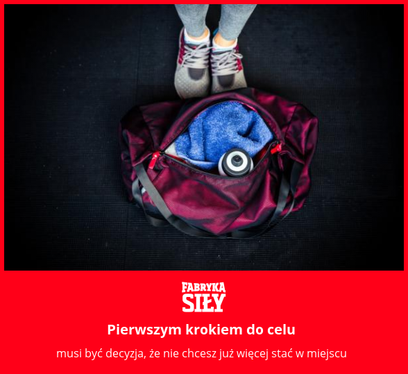Pierwszym krokiem do celu - motywacja do treningu - Fabryka Siły