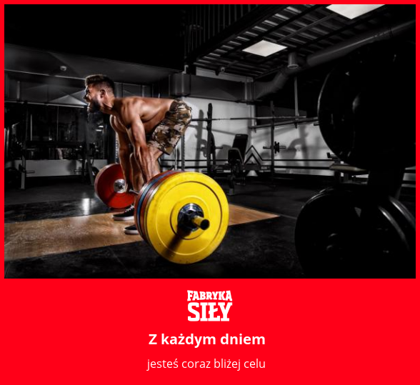 Z każdym dniem  - motywacja do treningu - Fabryka Siły