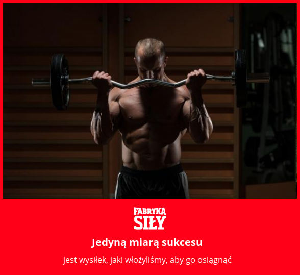 Jedyną miarą sukcesu - motywacja do treningu - Fabryka Siły
