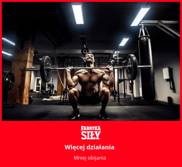 Więcej działania - motywacja do treningu - Fabryka Siły